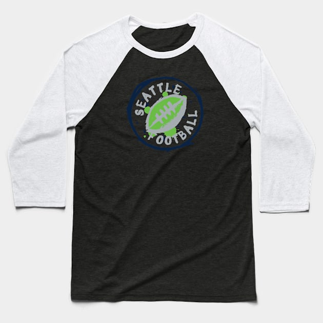 Seattle Football 02 Baseball T-Shirt by Very Simple Graph